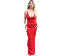 Sydney Sweeney (Red Dress) Silhouette en Carton Grandeur Nature