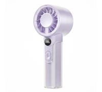 SYDUZAX Mini Ventilateur Portable avec Brumisateur Hydratant et Moteur Haute Vitesse - Ventilo à Main Rechargeable USB 5 Vitesses pour Randonnée Camping et Voyage