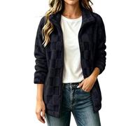 SYDUZAX Veste Polaire Femme Col Montant Manches Longues Zippée Veste Femme Hiver Confortable et Tendance Manteau Polaire Douce Ample Veste Chaude Femmes Fermeture éclair Style Décontracté