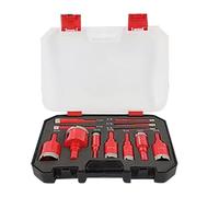 Syengery Kit de Carotteuses pour Céramique | Haute Précision avec Coffret - Kit de Scie Cloche pour Carrelage Céramique,Pour Propriétaires Plombiers Rénovation Installation Canalisations