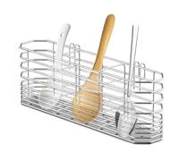 Syengery Panier Égouttoir À Fourchettes, Gouttoir À Couverts En Acier Inoxydable Avec Crochets, Organisateur De Porte-bagages De Séchage Pour Les Plans De Travail De Cuisine
