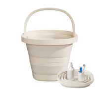Syengery Seau Pliable en Plastique Capacité - Récipient d'eau pour Jardinage et Arrosage - 10L pour Pêche Voyage Lessive Baignade Plage Camping