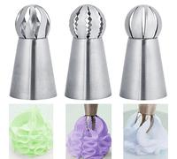 Syfunlv Kit de Pâtisserie Inox, Conseils Russe Glaçage, Russe Fleur à Gâteaux en Acier, Inoxydable Gouttes Douille, Douilles Buses, pour Décoration Parfaite Vos Cupcake et Muffins Gâteaux
