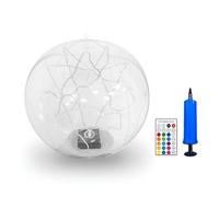 Syfunlv Lampe Flottante Piscine Solaire 2 Pièces,Boule Lumineuse LED Piscine à Couleurs Changeantes,Exterieure Solaire Lumiere Globe 35cm Lumière,Pour Piscine,Plage,Jardin (Multicolore)
