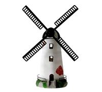 Syfunlv Lighthouse Light Solar,360 ° Rotation de Phare de lumière Solaire,Moulin a Vent Jardin Exterieur,Moulin à Vent Jardin en résine imperméable,pour Jardin,Cour,Parcs,Patio