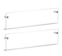 Syglawnd 2 pièces porte-revues en acrylique 16 pouces porte-brochure transparent support mural étagère suspendue support de rangement de littérature pour usage domestique au bureau