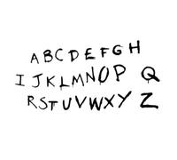 Syglawnd Autocollants muraux avec Lettres Auto-adhésives Noires, 50x90cm, Sparadrap muraux de l'alphabet, décor de pièce pour la Maison et Le Salon
