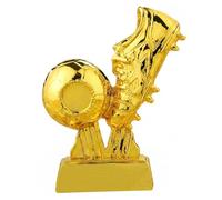 Syglawnd Trophée Soulier d'or, Trophées de Football pour Enfants - Modèle de Récompense en Résine Dorée Electrolytique, 3, 94 * 1, 57 * 5, 91 Pouces, Trophées Football pour Enfants