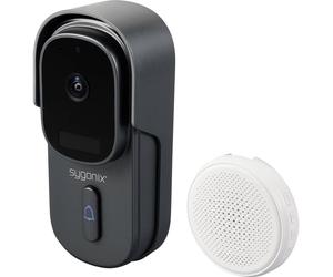Sygonix Interphone vidéo IP Wi-Fi, radio gris, blanc