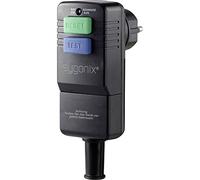 Sygonix Interrupteur de protection des personnes SY-3779070 – 230 V, noir, IP54, avec PRCD