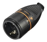 Sygonix SY-5597566 Fiche électrique femelle avec terre plastique verrouillable 250 V/AC noir, orange