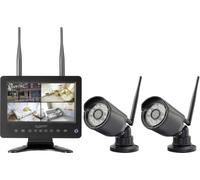 Sygonix SY-6330454 radio-Set pour caméra de surveillance avec 2 caméras 1280 x 720 pixels 2.4 GHz