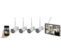 Sygonix SY-6330460 Kit de caméras de surveillance sans fil 8 canaux avec 4 caméras 1920 x 1080 pixels 2.4 GHz