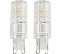 Sygonix SY-6442040 LED CEE E (A - G) G9 forme de poire 4.8 W = 48 W blanc chaud (Ø x L) 18 mm x 59 mm 2 pc(s)
