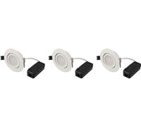 Sygonix SY-6610778 Luminaire à LED encastrable jeu de 3 CEE: F (A - G) LED 5.5 W blanc