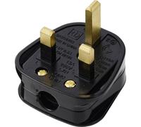 Sygonix SY-7279830 Fiche électrique mâle avec terre plastique 250 V/AC Black