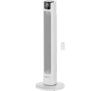 Sygonix Ventilateur colonne 50 W (Ø x H) 315 mm x 942 mm blanc minuteur, affichage LED, oscillant, avec télécommande