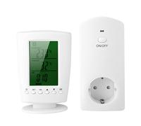 SYH&AQYE Contrôleur de Température sans Fil, Thermostat Intelligent Programmable, Prise de Contrôle de Température de Mode de Refroidissement de Chauffage à Distance pour la Maison(UE)