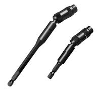 SyiXute 2 Pièces 1/4" Forets Pivotants Magnétiques,92 mm et 144 mm Porte Embout Visseuse Magnetique,Porte-Embout Hexagonal Pivotant à 20 Degrés pour Les Espaces Étroits ou Les Coins