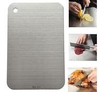Syiyunran Planche A Decouper Inox Travail Cuisine - 1 Pièce, Argent, Plaque de en Acier Inoxydable à Découper, pour Pétrir, Couper et Cuire, Utilisable Aussi Comme Pâtisserie, Gâteau, Plan