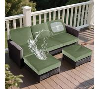 SYLC Housse Coussin Salon De Jardin Exterieur, Impermeable Extensibles Housse Assise pour Terrasse Meubles en Palettes Rotin Upholstery (Avocado,Wide 50-70, Depth 50-70cm)