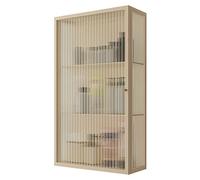 Sylish Armoire murale pour salon et chambre à coucher Cabine de tri à porte simple pour Kichen & Bahroom Design gain de place (couleur : beige, dimensions : 60 x 35 x 15 cm)