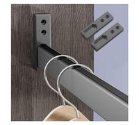 Sylish Porte-manteau mural en aluminium avec vis et attaches pour entrée, chambre à coucher, salle de bain et rangement fermé