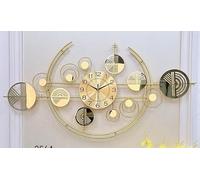SYLUOQP Murale Geante 100cm,Pendules Murales Art Métal Mur De Moderne Numerique Horloge pour Le Salon Creative Horloge Murale Silencieuse Decoration D'interieur,120 * 60cm