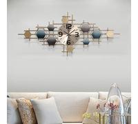 SYLUOQP Pendules Murales Art Métal Horloge Murale Geante 85 * 40cm Mur De Moderne Numerique Horloge pour Le Salon Creative Horloge Murale Silencieuse Decoration D'interieur