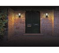 Sylvania Gizmo Solar Wall Light Lantern, éclairage mural pour l'extérieur, noir, acrylonitrile-butadiène-styrène (ABS), IP54, route, III