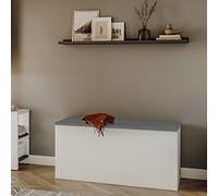Symbiosis Knight Banc Coffre Blanc et Gris Celadon 89x39,2x43,2 cm