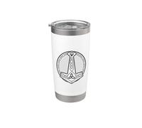 Symbole du marteau de Thor Mjölnir | Cadeaux de la mythologie nordique Gobelet isotherme en acier inoxydable double paroi