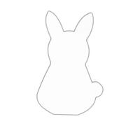 Symbole lapin 20.5cm - Blanc