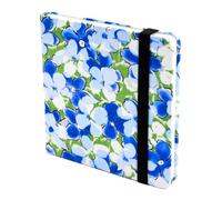 Syncharm Carnet Aquarelle Carré Coton,300 g/m²,24 Feuilles,16x16cm (Bleu) | Peinture Recto Verso Cahier Aquarelle,avec élastique,Sac Intérieur en Papier,Grain Fin,Pressé à Chaud,pour Débutants Artistes