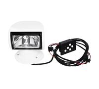 SYNCMH Projecteur de recherche télécommandé, 100 W, lampe halogène, 2300 lm, 800 m, portée d'éclairage IP66, étanche à 355 °, rotation à 355 °, lumière de travail pour yachts, bateaux de pêche