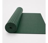 SYNTHAIETIK Canisse PVC Verte 1 x 3 m - Brise-Vue Double Face Renforcé, Imitation Bambou, Lattes 19 mm, Balcon et Clôture