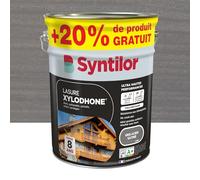 Syntilor - Lasure Xylodhone® Ultra Hautes Performances 8 Ans Gris Acier Satiné 5L+20%