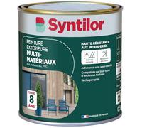Syntilor - Peinture Extérieure Multi-Matériaux Gris Basalte Satiné RAL 7012 0,5L