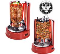 Syntrox Germany Rôtissoire à poulet Aragon Rôtissoire à kebab 1400 W Rôtissoire rouge