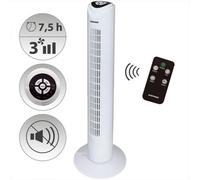 Syntrox Ventilateur de tour numérique avec télécommande et oscillation blanc