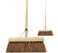 Synx Tools Coco Balai à l'intérieur 30 cm - Balais Souples - Balayeuse à Balai - Balai - Balayeuse - Jardin - Nettoyage - Balai intérieur Doux Coco avec Manche 130cm