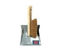 Synx Tools Pelle et brosse en métal fibre de coco Brosse à main et canette Coco/Coconut - Pelle et brosse balayage métal balai à main avec pelle brosse à main ramasse-main