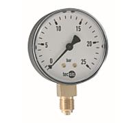 Syr - Sasserath Manometer 2000.00.907 G 2000 / 4, 1930 -25 bar, avec connexion verticale
