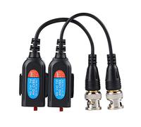 Syrisora Balun Vidéo 8MP, Adaptateur émetteur-récepteur pour HD-CVI AHD TVI CVBS avec PCB à Double Panneau BNC Mesh Shrapnel