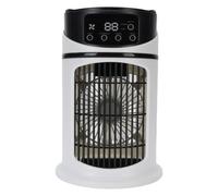 Syrisora Humidificateur Refroidisseur d'air, 6 Vitesses, Vitesse du Vent, 7 Couleurs, Veilleuse, Ventilateur de Refroidissement de Bureau à Faible Bruit, Conception 4 en 1, Réservoir d'eau de 300