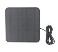 Syrisora Panneau Solaire pour Caméra Annulaire 12W Charge Rapide IP65 | Pour Projecteur Annulaire et Batterie Stick Up Cam, Prise 6 V DC 3,5 Mm, Silicium Monocristallin, Câble de 9,8 Pieds,