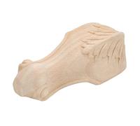 Syrisora Pieds D'armoire Sculptés en Bois D'hévéa, Paquet de 4 Pieds de | Pour Table Basse de Placard de canapé, Style Américain, 3 Tailles (5,91/7,09 pouces), Effet Stéréo Fort, Installation Facile