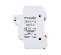 Syrkoven Porte-fusible PV 1000 V CC 2 pôles 32 A nominale 10 x 38 (12 A) | Prend en charge les fusibles 8a-12 A, capacité de support de 32 A, conforme à la norme IEC 60269-6, boîtier en plastique