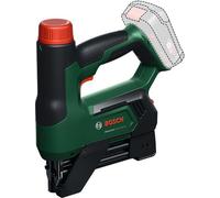 Système AdvancedTacker 18V Bosch 18V-25 Agrafeuse/cloueuse sans fil (agrafage/clouage 2 en 1 ; avec agrafes, clous, guide d'espacement et buse de protection du guide-fil)