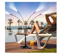 Système Brumisation Sur Pied 109cm Tuyau Flexible 4 Buses Rafraîchisseur Terrasse Jardin PIQUET D'ATTACHE